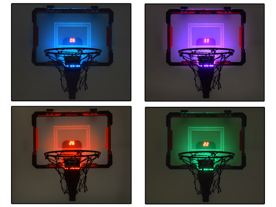 Set of basketball backboard, basket, point counter, ball SP0809