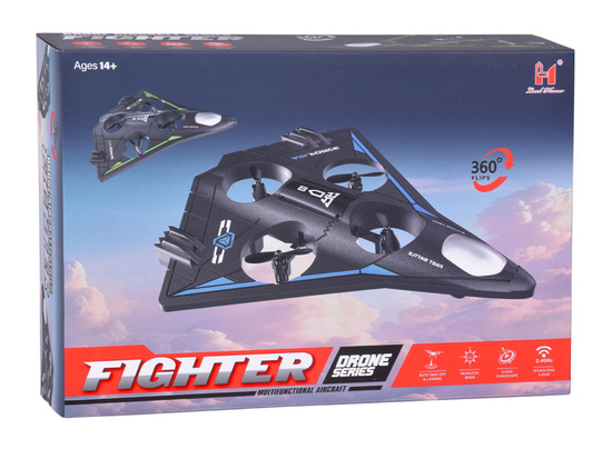Remote Controlled Lightweight Drone with LED Effects and 360° Stunts RC0751