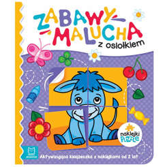 Aksjomat Zabawy malucha z osiołkiem książeczka z naklejkami KS0825
