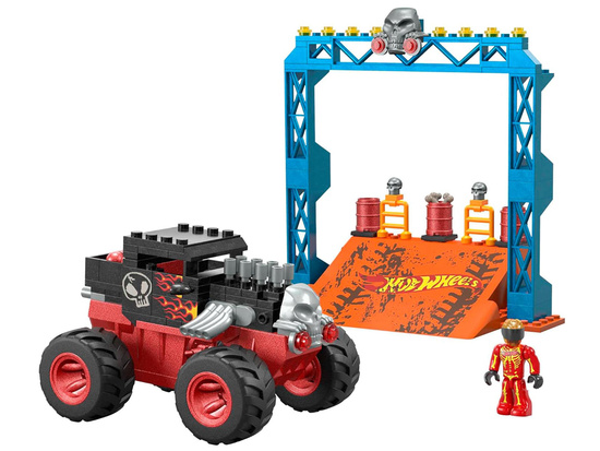 Hot Wheels Monster truck stunt blocks 151ele car + ramp ZA5996