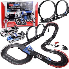 Electric car rally racing track 2 cars AUDI route 8m RC0620