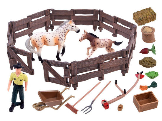 ANIMALS SERIES FARM Large set of animals FARM Figures HORSES ZA2991