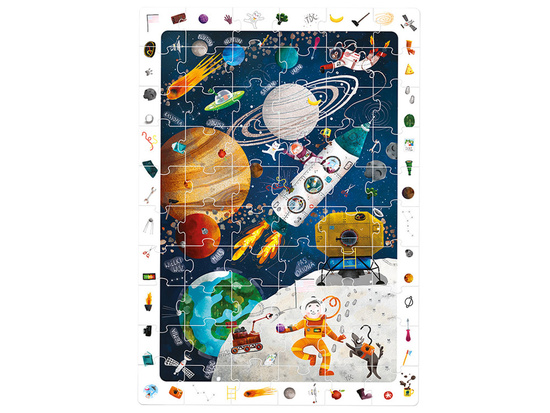 CzuCzu Obserwacyjne puzzle Kosmos  60 elementów +plakat edukacyjny ZA5560