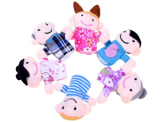 Family finger puppets 6 pcs ZA3970