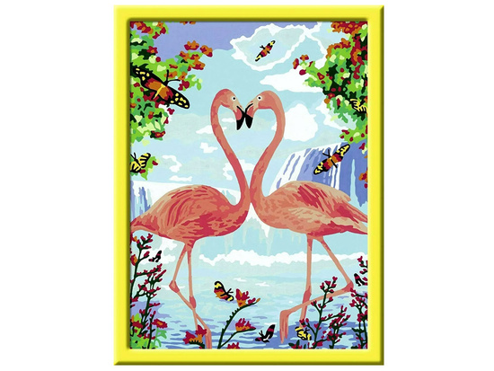 Paint a picture FLAMINGES in love Flamingo painting set ZA5131