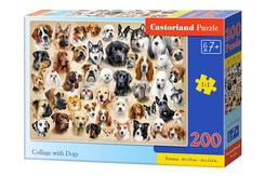 Puzzle 200 pcs. Collage with Dogs