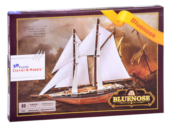 3D Puzzle ship sailing ship BLUENOSE 80 ele ZA2906