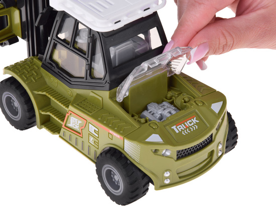 FORKLIFT with moving forks + light and sound effects ZA5978