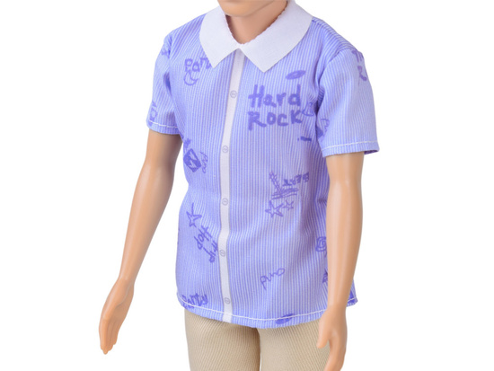 Anlily Doll boy BLOND Paulo in shirt and light trousers ZA6006 A