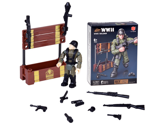 WWII soldier figures, model to assemble, 28 pieces, ZA5723