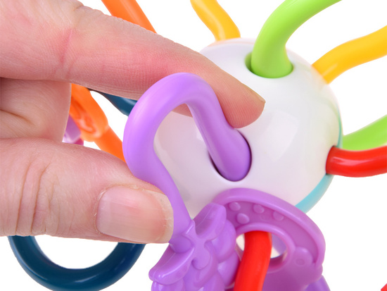 Sensory teether for a baby rattle ZA4309