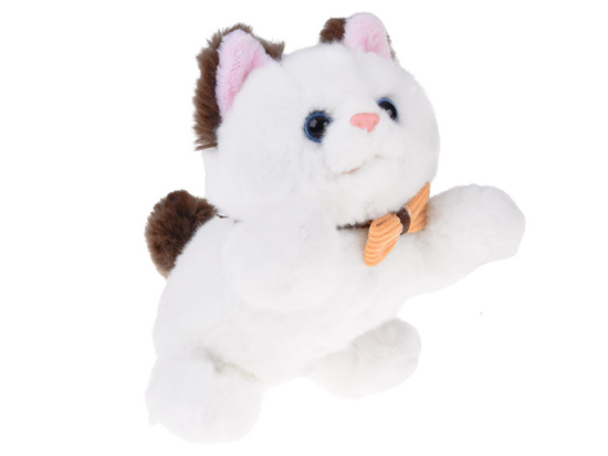 A soft CAT with a heartbeat effect and bendable paws in a ZA5593 backpack