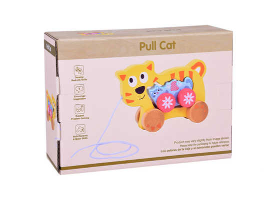 Lovely Kittens 2in1 Wooden Kitten to Pull Family ZA5378