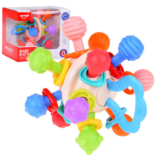 Baby teether Round ball with studs of various textures ZA4997