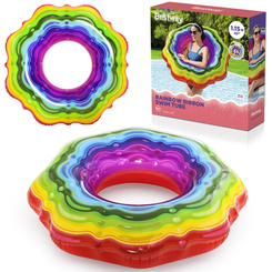 Bestway Dmuchane koło do pływania 115 cm KOLOROWA GALARETKA 36163