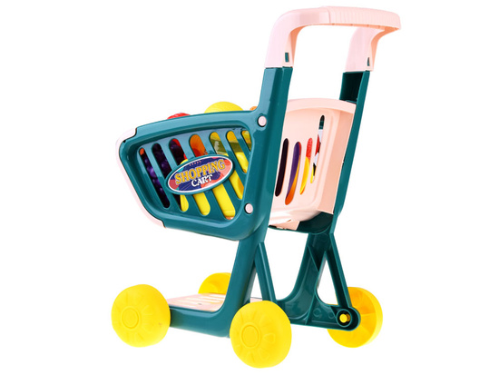 Shopping cart + vegetables, fruits, 32 items, fun in the store ZA4790