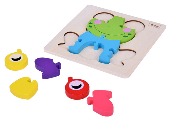 Frog Wooden Puzzle Educational puzzle for children ZA5371