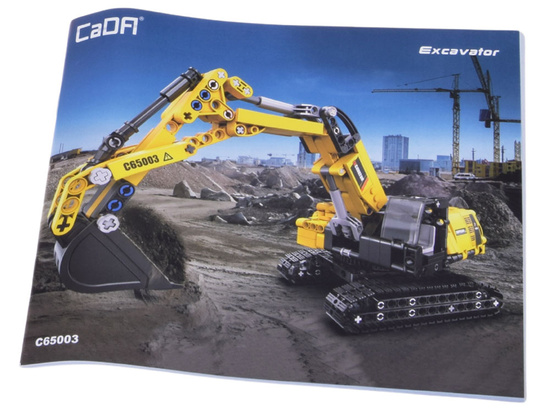 Klocki konstrukcyjne KOPARKA – model techniczny, 467 el. ZA4630