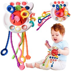 Interactive sensory toy 4in1 teether Pop it ZA4274