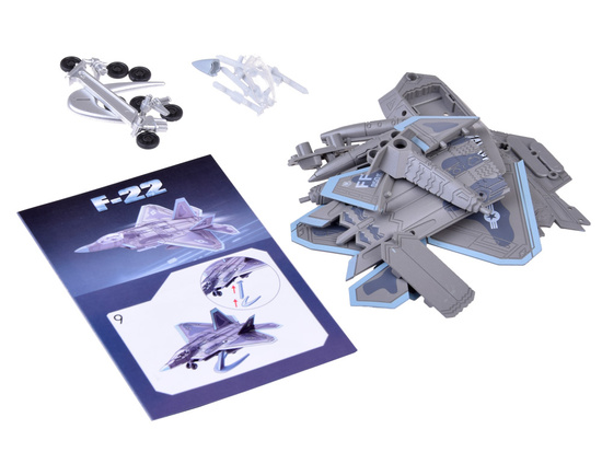 Set of building blocks jet plane model F-22 1:100 ZA5027