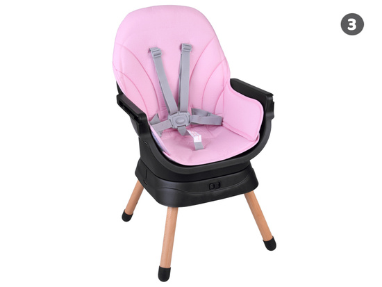 Multifunctional 6-in-1 swivel feeding chair for children ZA5659