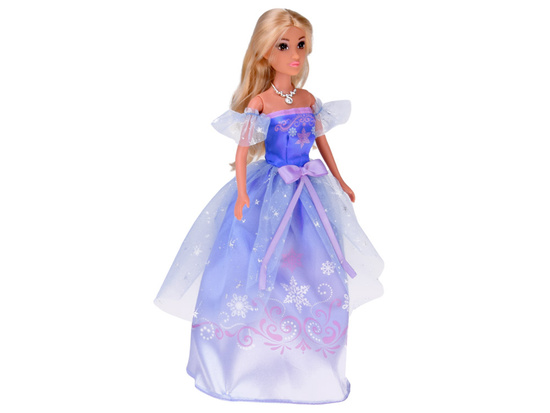 Princess doll in a ball gown with a white horse and carriage ZA5419
