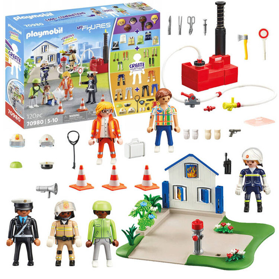 Playmobil My Figures rescue action figures for blocks 120 pieces ZA 5433