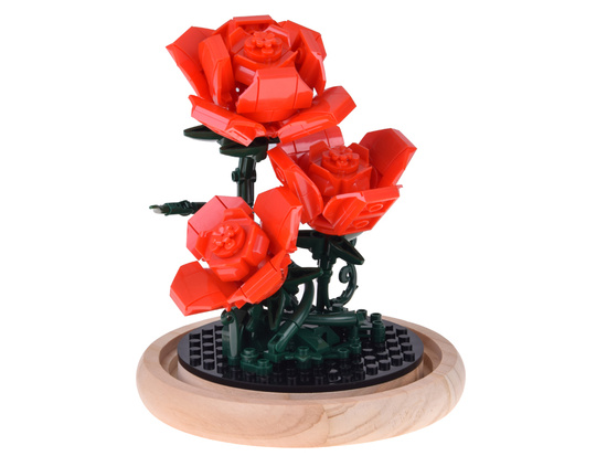 Illuminated ROSE under the dome - flowers, 219 pieces ZA5901