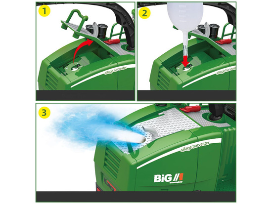 The harvester controlled by the remote control smokes the sound of RC0603