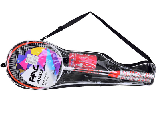 Badminton set in a zipped case Rackets + shuttlecocks SP0819