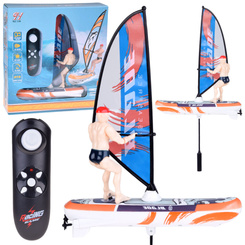 Remote-controlled, luminous WINDSURFER floating with remote control RC0740