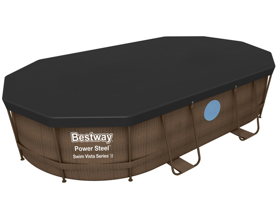 Bestway POKRYWA na basen stelażowy owalny 424 x 250 x 100 cm 58425