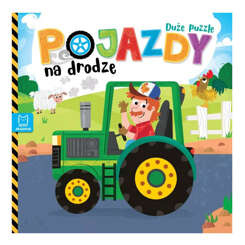 Aksjomat Pojazdy na drodze. Duże puzzle . Książka dla najmłodszych  KS0960