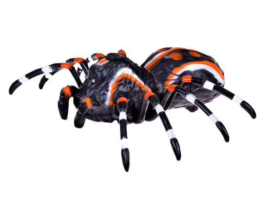 Realistic spider toy with remote control, lights up, walks in pairs RC0636