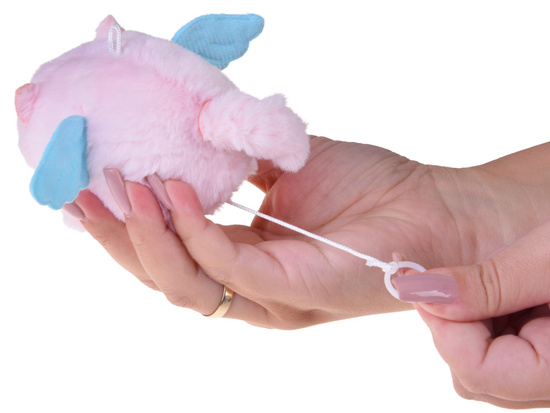 Adorable Plush Pig Keychain with Spinning Tail ZA5680