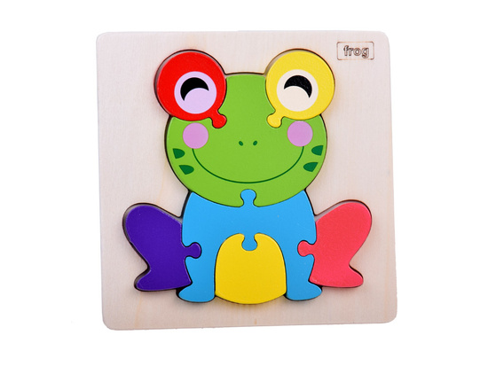 Frog Wooden Puzzle Educational puzzle for children ZA5371