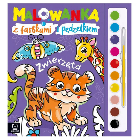 Aksjomat Malowanka z farbkami i pędzelkiem. Zwierzęta KS0933