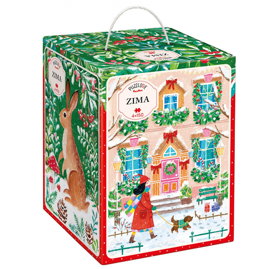 Puzzlove CzuCzu Winter 4 puzzles of 150 pieces ZA6114