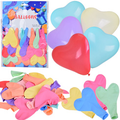 Lovely Heart-shaped Balloons Set of 24 heart balloons ZA5567