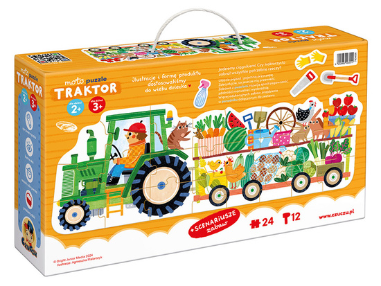 CzuCzu Moto puzzle Tractor moto puzzle for children 24 pieces ZA5555