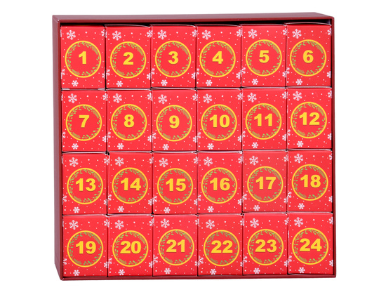 Kalendarz adwentowy PUZZLE - Św. Mikołaj w saniach w stylu VINTAGE ZA5884