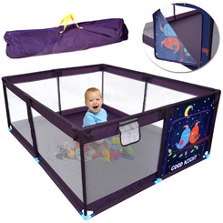 Large baby playpen, dry pool, 160x200 cm, + bag, cover, ZA5712