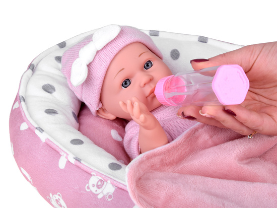 Baby Doll with Crib in Pink Outfit Newborn ZA5855