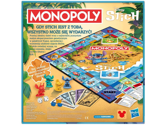 Hasbro Monopoly Board Game: Stitch (Polish Edition) GR0823