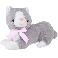 Plush mascot gray cat lying Flico kitten 34cm 12832