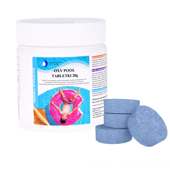 Oxy Pool oxygen tablets for water disinfection swimming pools jacuzzi 0.5kg BA0571