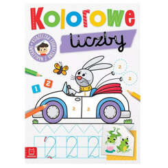 Aksjomat Kolorowe liczby Edukacyjna książeczka do nauki cyfr i liczenia KS0915