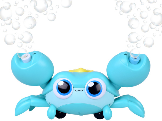 Uroczy chodzący KRAB na BAŃKI MYDLANE automat maszyna świeci gra ZA5717