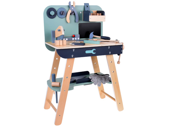 Wooden workshop for a little handyman tools for children ZA5616