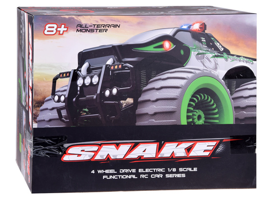 Giant Car Monster Snake 4x4 music lights drift 360 degrees. RC0633 remote control